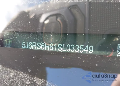 2025 Honda Cr-V Hybrid Sport-L z USA, uszkodzony, nr VIN 5J6RS6H81SL033549